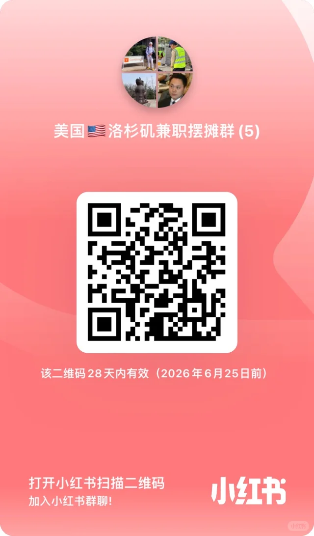 洛杉矶摆摊组队员找搭子抱团经验交流共享群 二维码缩略图