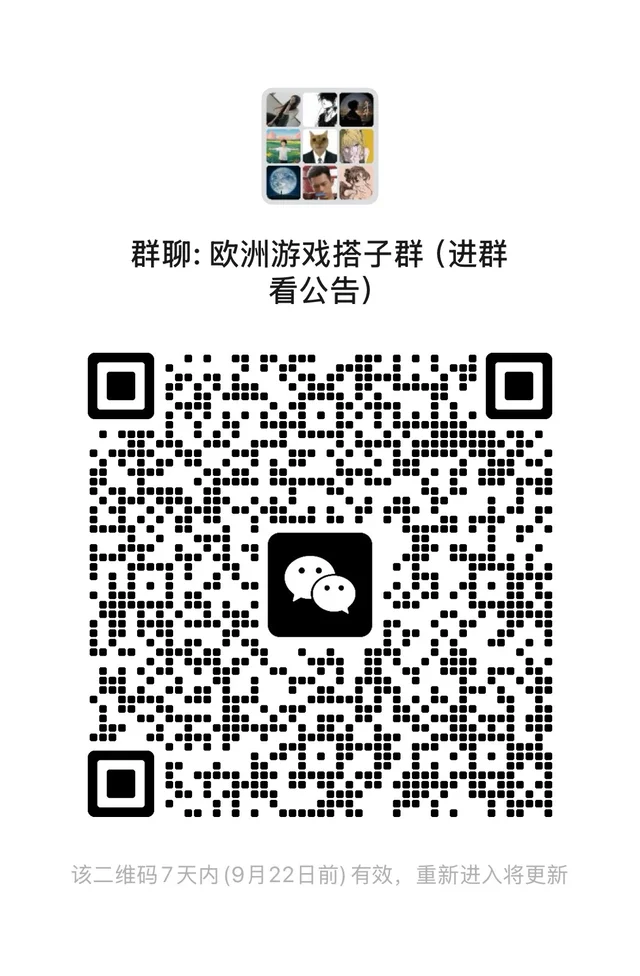 在欧洲的各大游戏玩家还在愁没搭子嘛，快来 二维码缩略图