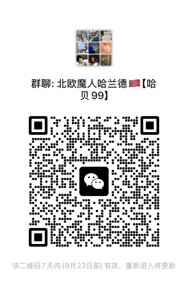 北欧群聊！哈贝久久！ 二维码缩略图