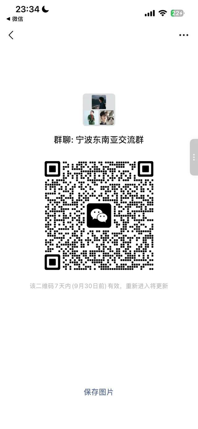 宁波东南亚货代同行交流群上点人 二维码缩略图