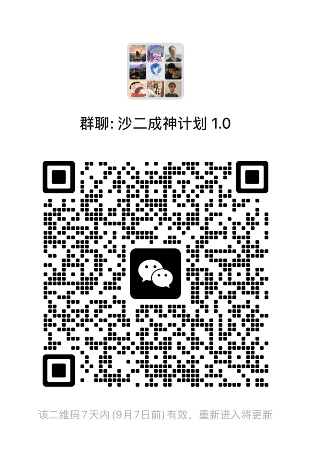 🧩沙二成神计划 群二维码