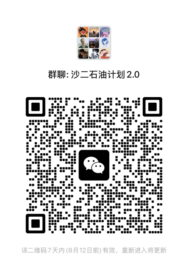 石油计划|群聊招人啦!来人一起开黑 群二维码