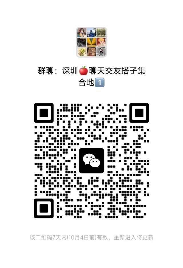 终于来了：深圳聊天交友群 二维码缩略图