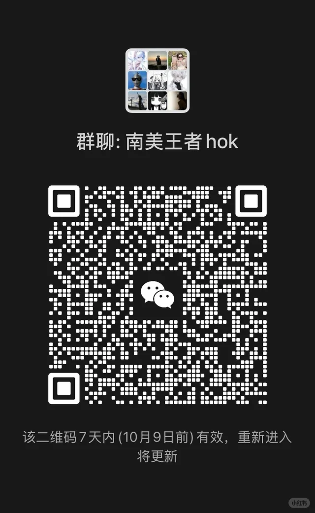 南美洲王者hok群招人啦! 群二维码