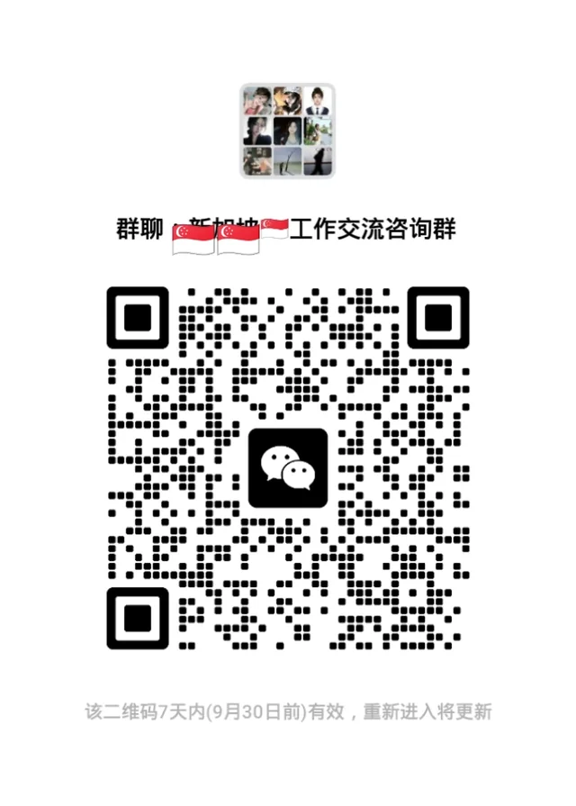 🇸🇬新加坡工作交流群 二维码缩略图