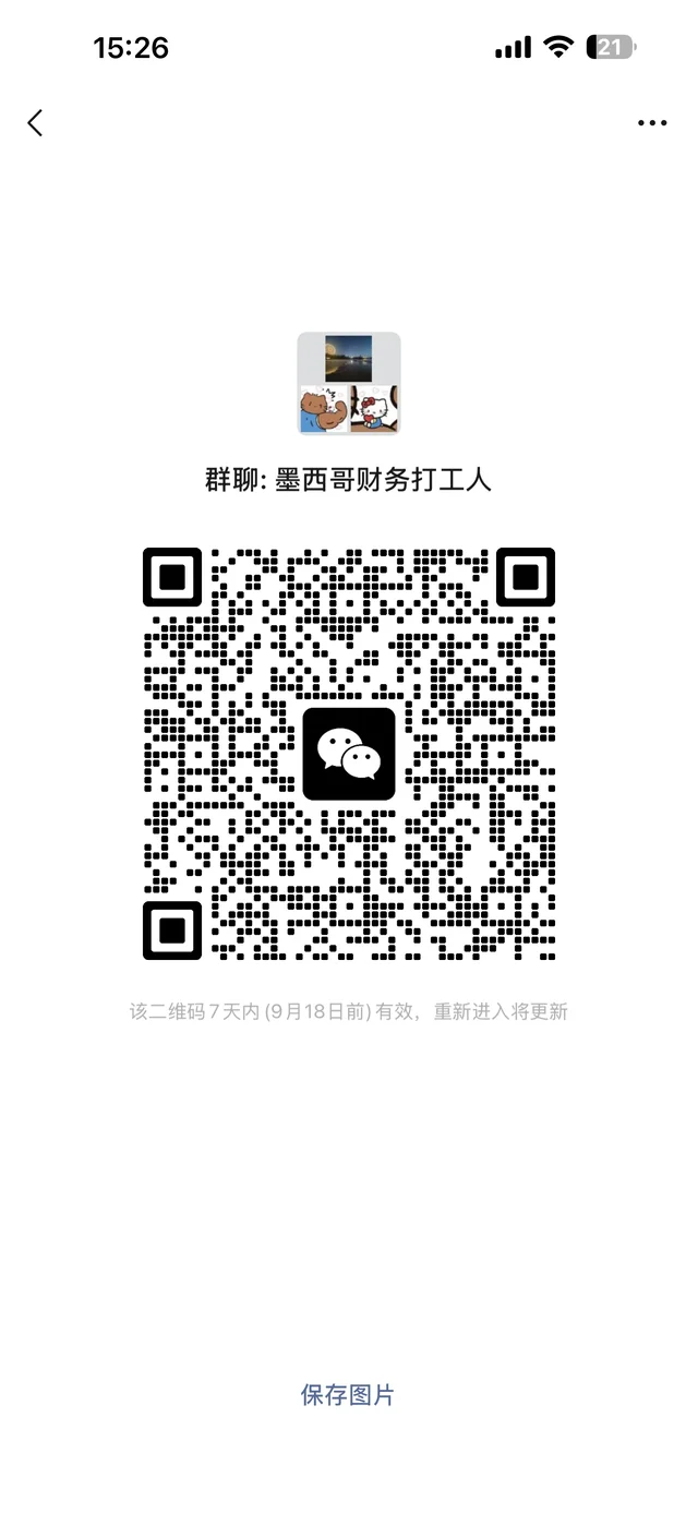 🇲🇽 墨西哥财务打工人｜财税实务交流群 二维码缩略图