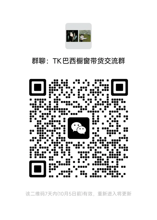 TK巴西橱窗带货交流群 二维码缩略图