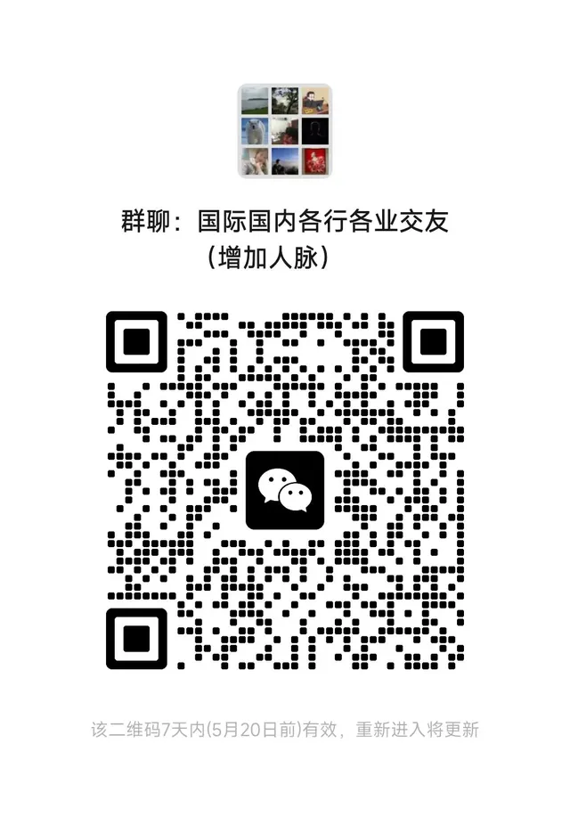 国际国内交友华裔华侨亚非拉欧美增加人脉 二维码缩略图