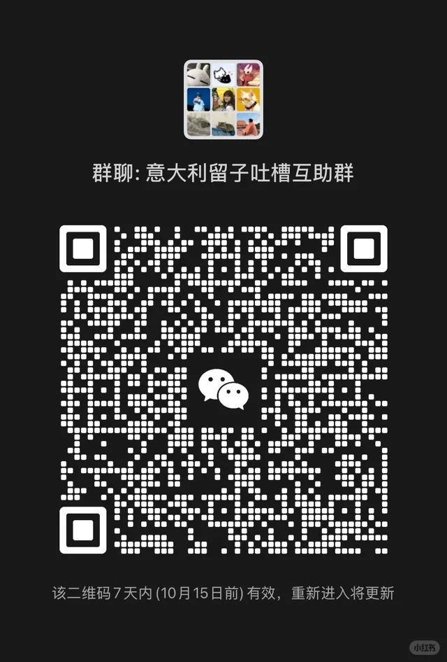 意大利留子建群啦！需要的直接往里进呀 二维码缩略图