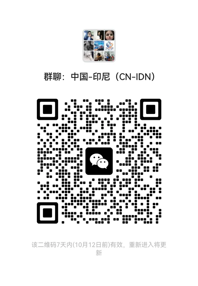 在印尼的中国人，在中国的印尼人可进 二维码缩略图