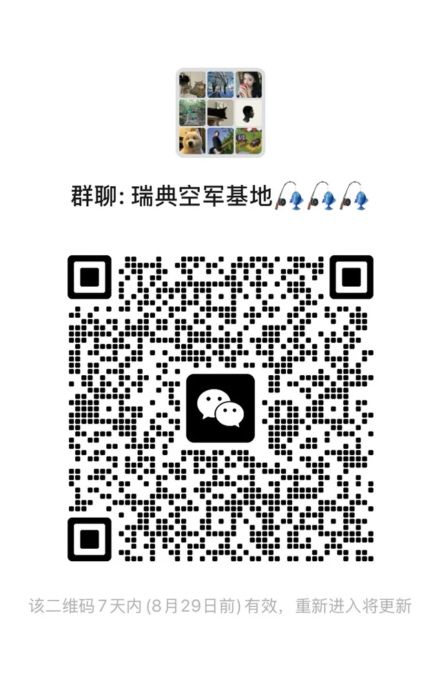 瑞典🇸🇪钓鱼群，欢迎大家 二维码缩略图