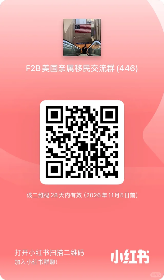 美国亲属移民交流群 二维码缩略图