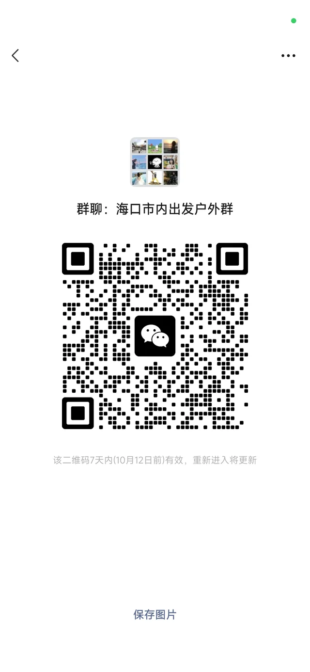 只限长期居住海口的驴友 二维码缩略图