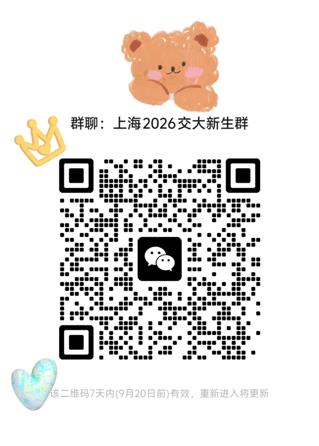 26届上海交通大学的新生集合 二维码缩略图
