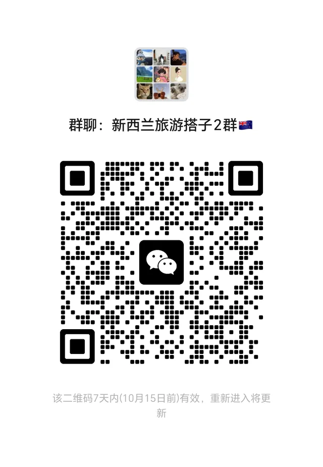 新西兰旅游搭子2群 二维码缩略图
