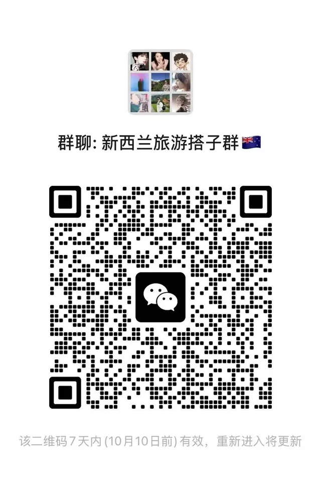 🇳🇿新西兰旅游搭子群来咯 二维码缩略图
