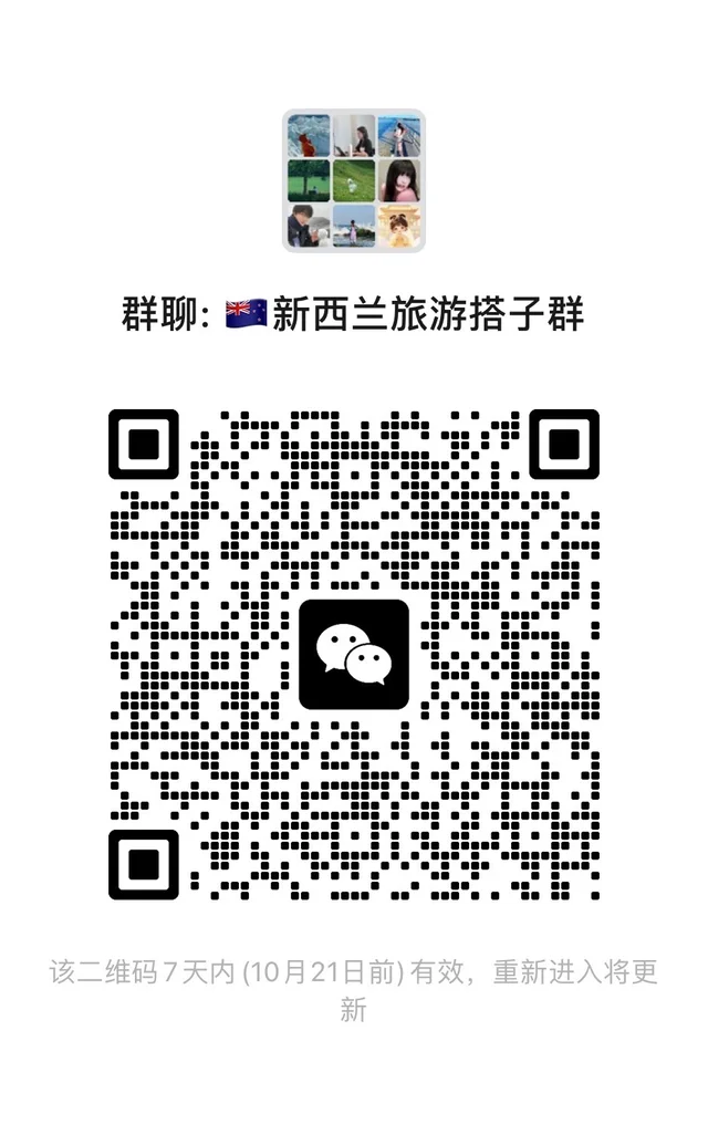 建一个27年春节新西兰自由行搭子群，扫码进 二维码缩略图