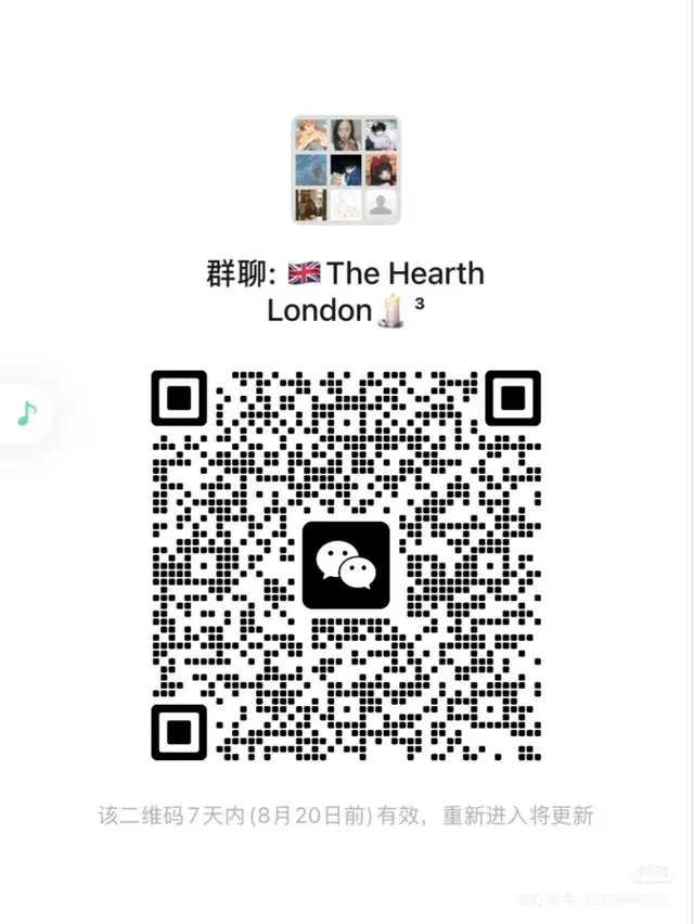 伦敦周末活动群｜解锁你的周末新副本 二维码缩略图