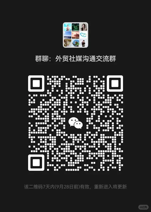 外贸社媒交流群｜聊聊海外社媒获客 二维码缩略图