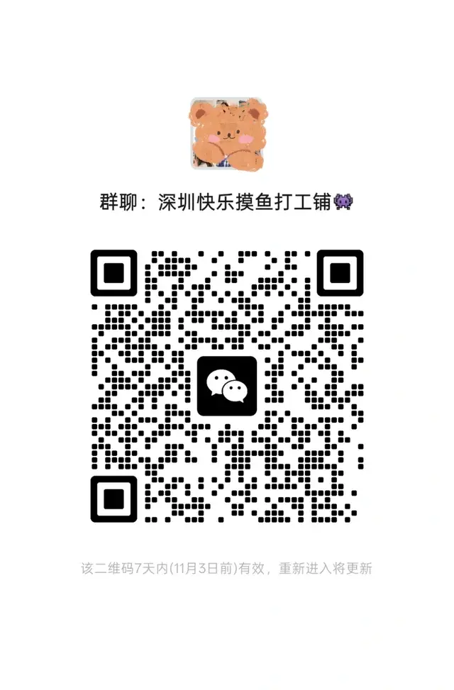 🙋‍♀️深圳搭子群招募 二维码缩略图